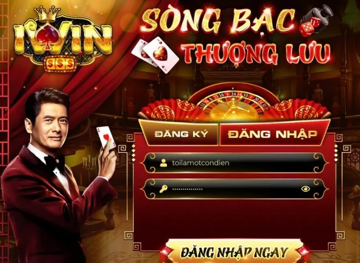 Giao diện đăng ký IWIN