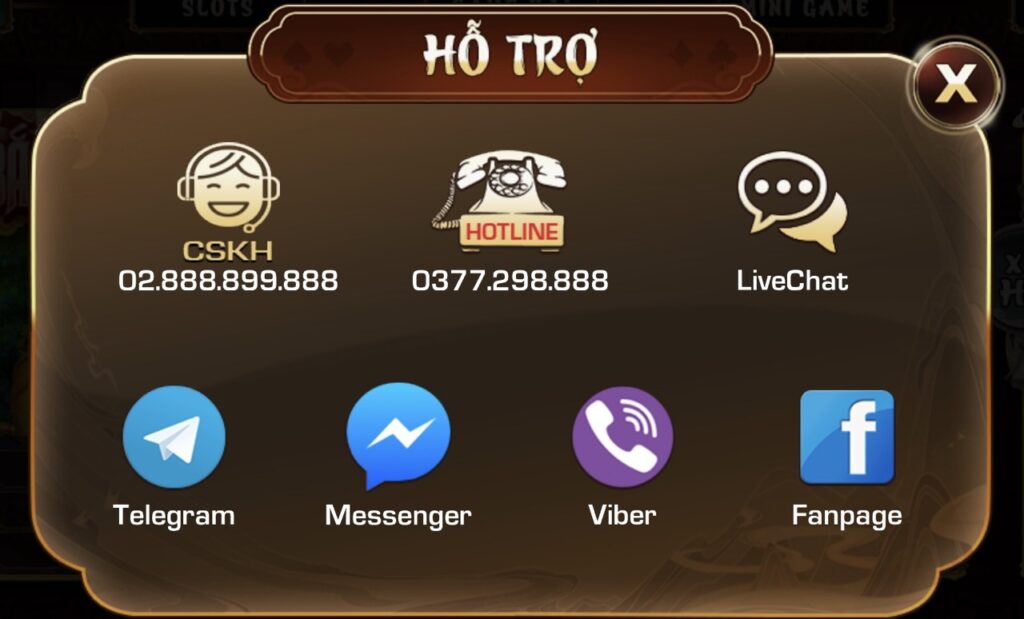 Liên hệ chăm sóc khách hàng tại IWIN